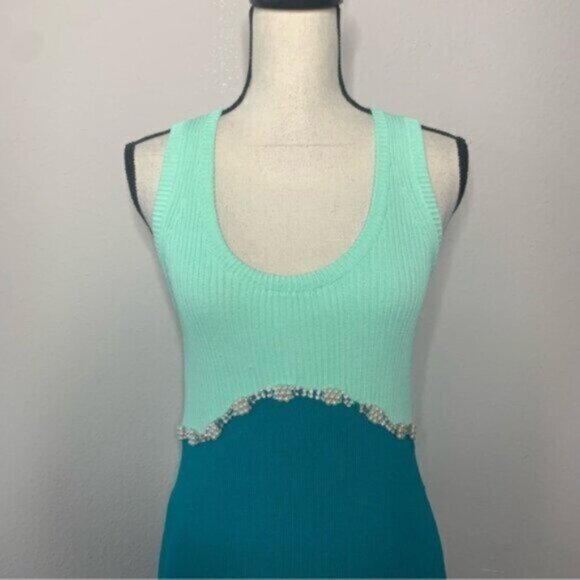 NWT Zara Jewel Applique Knit Mini Dress - Picture 6 of 11